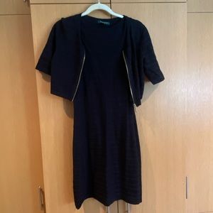 Petite small Ralph Lauren dress and sweater two piece set!
